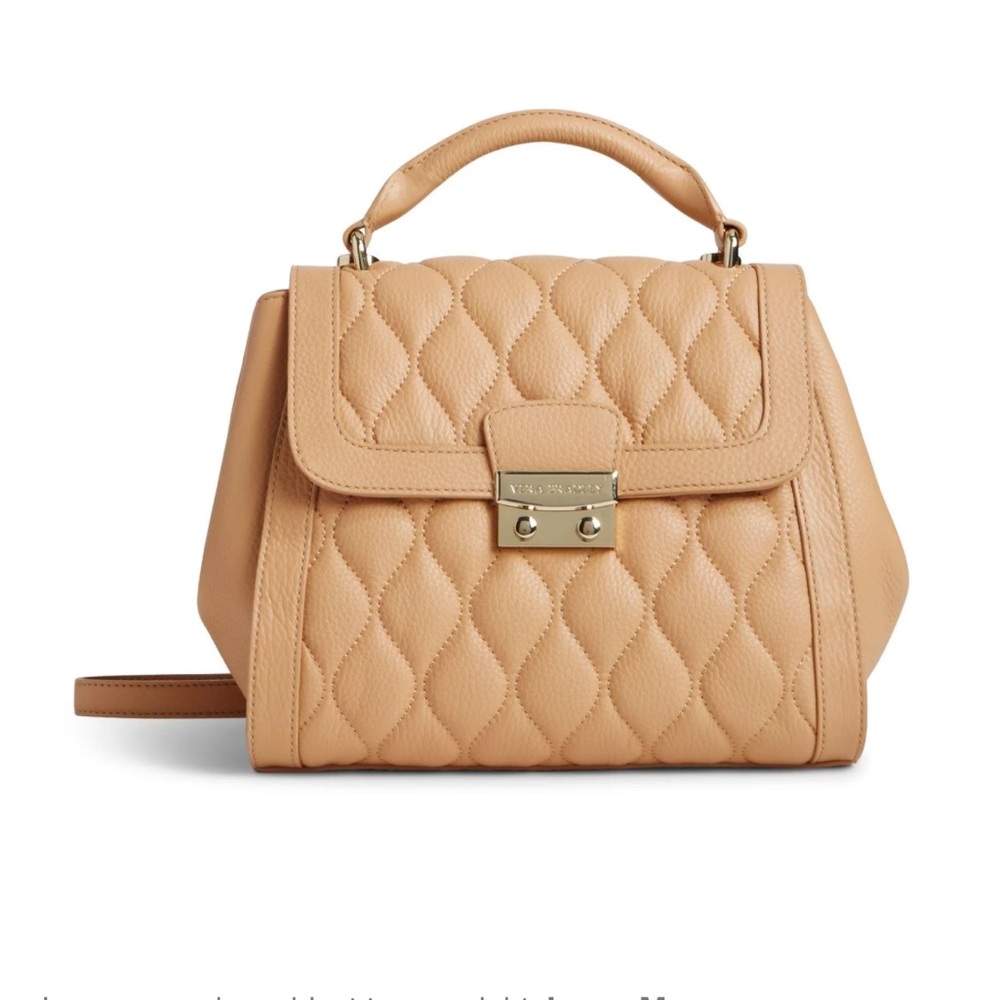 Vera Bradley Quilted Stella Satchel in Aubergine